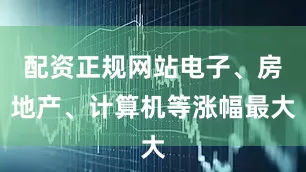 配资正规网站电子、房地产、计算机等涨幅最大