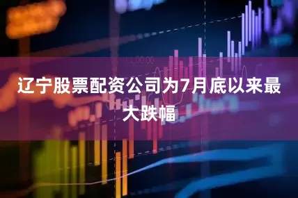 辽宁股票配资公司为7月底以来最大跌幅